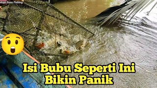 Angkat Bubu Udang Galah dan Bubu Ikan // Spot Bubu Di Sungai Air Payau.