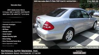 2005 Mercedes-Benz E-Cl 32O 4 Matic Navigation 4Dr Sdn 3.2L 4Matic Ltd Avail National A - Sold