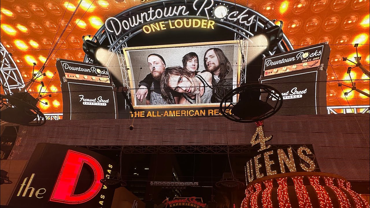 The All-American Rejects Concert Free Concert | Fremont Street Experience, Las Vegas 