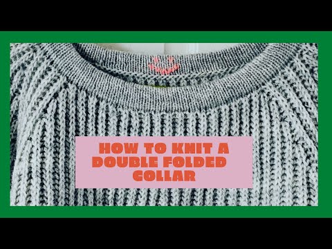 Video: How To Sew On A Knitted Collar