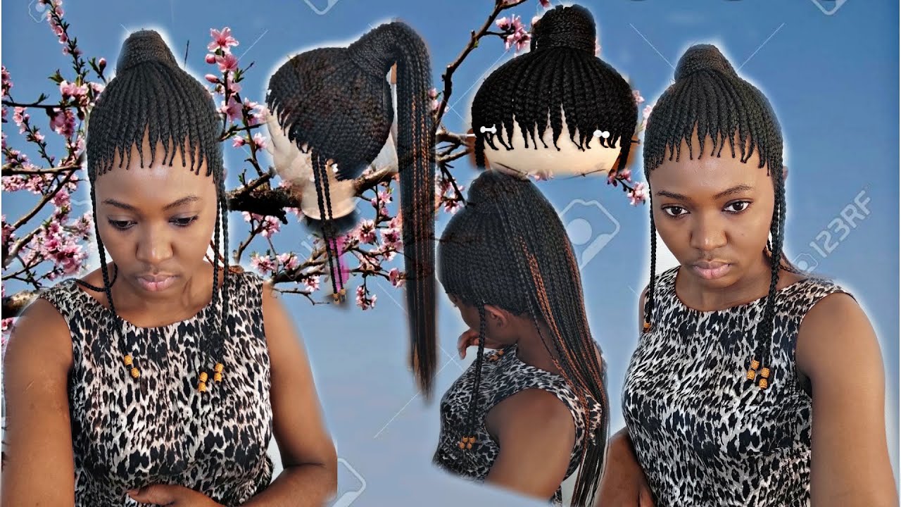 Perruque Cheveux naturel Frisé Noir Frontal