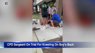 Chicago police sergeant on trial after teen pinned to ground