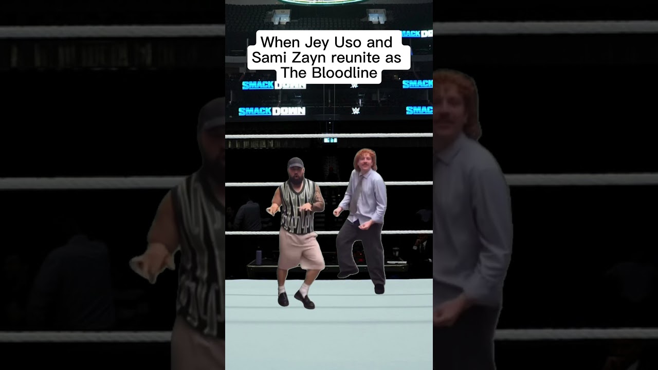 Jey Uso reunites with Sami Zayn #jeyuso #samizayn #thebloodline #wwe