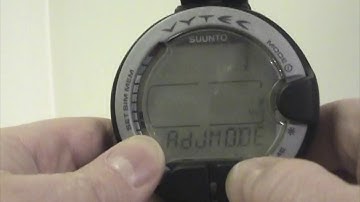 Suunto Vytec non DS 11 setting max time alarm