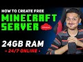 Create a free minecraft server on oracle cloud  24gb ram 247 online