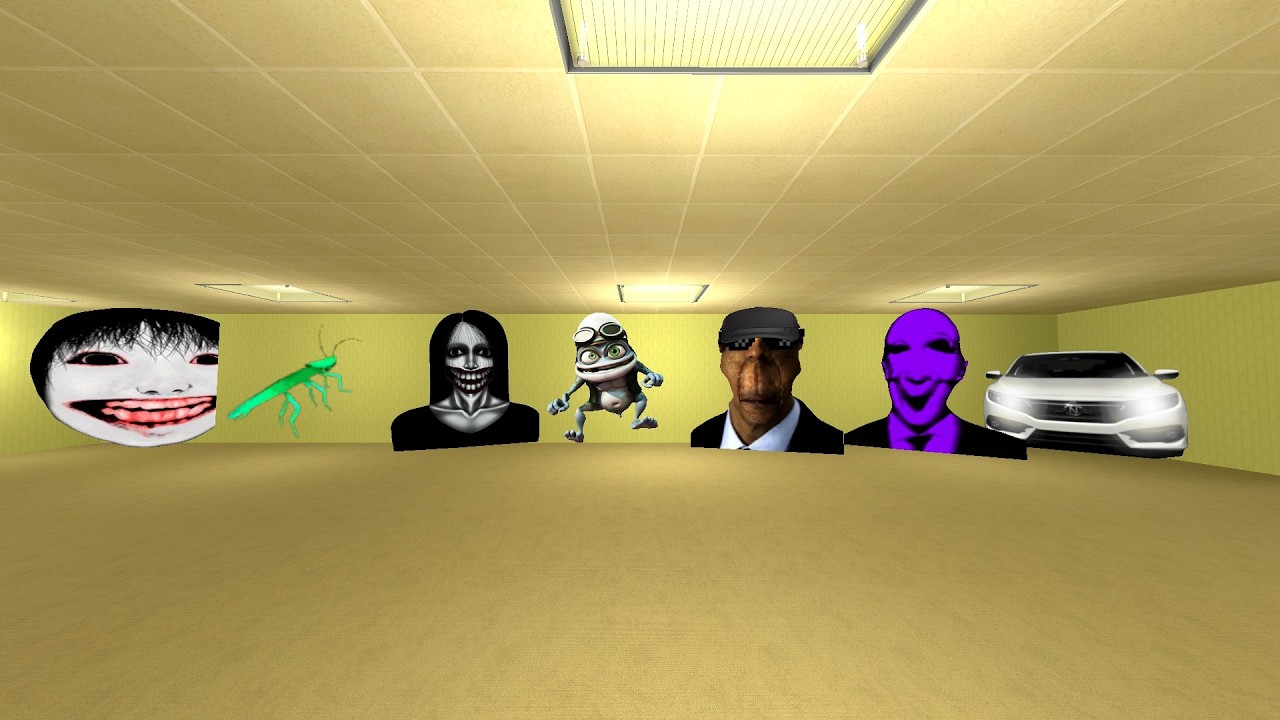 unlimited nextbots in backrooms in garrys mod #Gmod_#Nextbots_#Criminal_Gmod