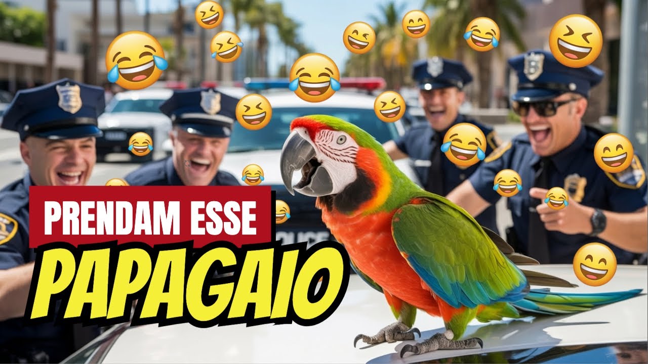 Policiais Não Esperavam ISSO do Papagaio...