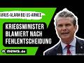 Pete Hegseth: Trump-Kriegsminister blamiert nach Fehlentscheidung - Virus-Alarm stoppt US-Armee