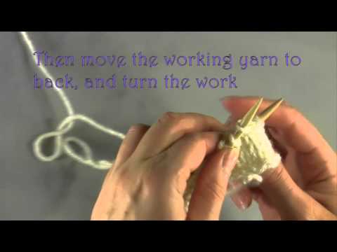 How to Wrap and Turn on the Purl side