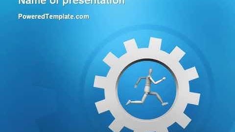Running PowerPoint Template by PoweredTemplate.com