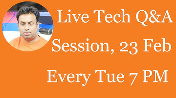 #119 Live Tech Q&A Session with Geekyranjit - 23 Feb 2016