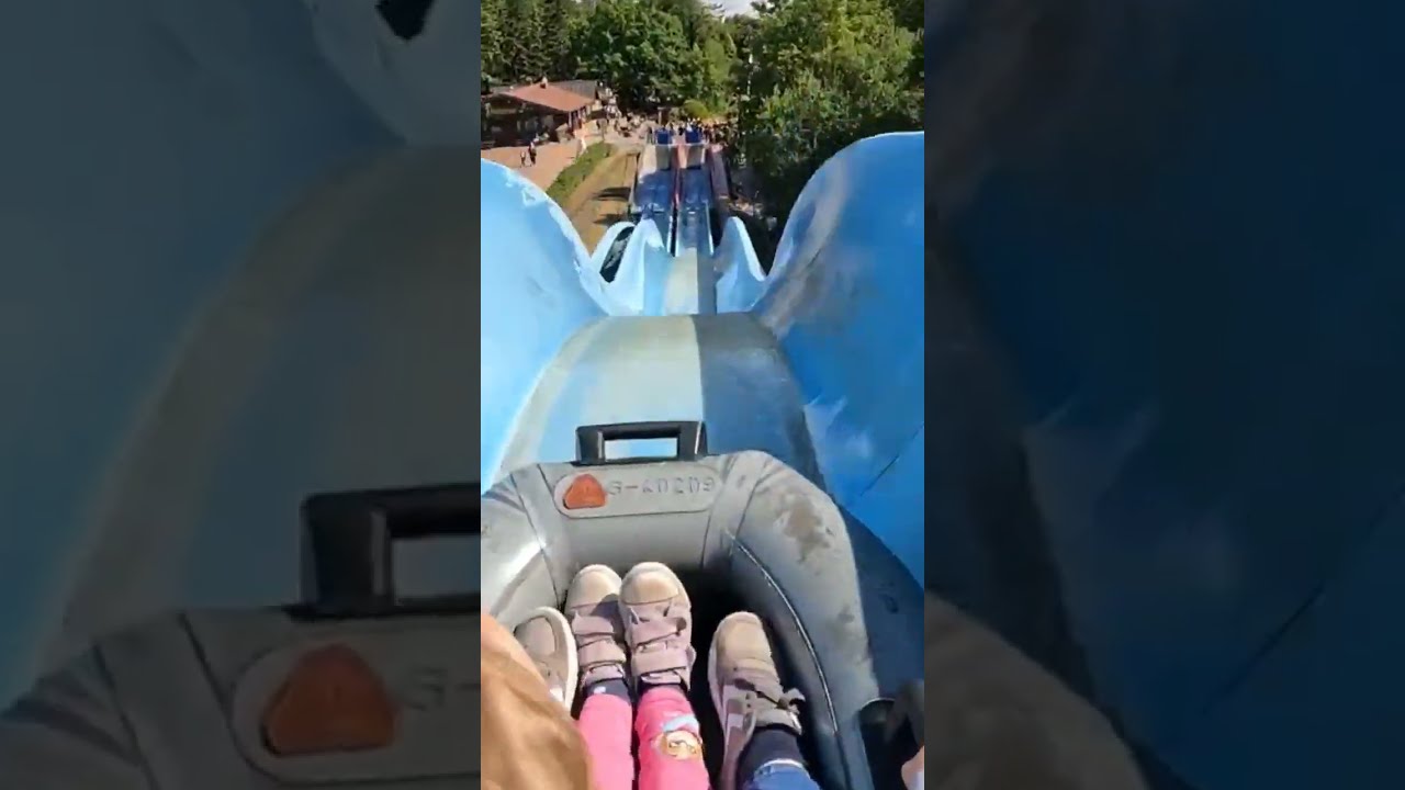 Wet Dinghy Water Slide Fun - YouTube