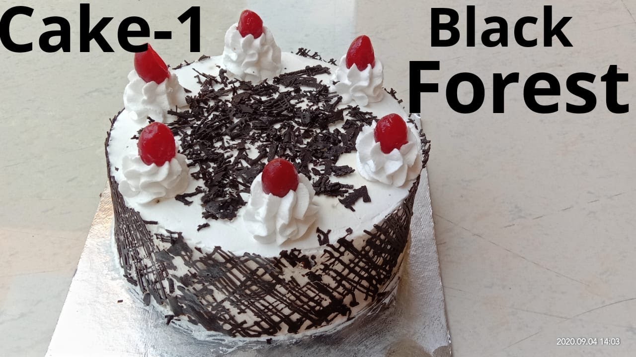 Black Forest Cake without Oven | Eggless Cake | Chocolate Cake |Birthday Cake Recipe