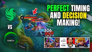 OMEGA CLEAN SWEEP FALCON 0-2 WITH INSANE MACRO & RAIZEN’S FANNY 😳🔥 | MOBA5V5 HIGHLIGHTS screenshot 2