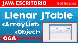 006A Llenar JTable Básico en Java con Netbeans 8.2