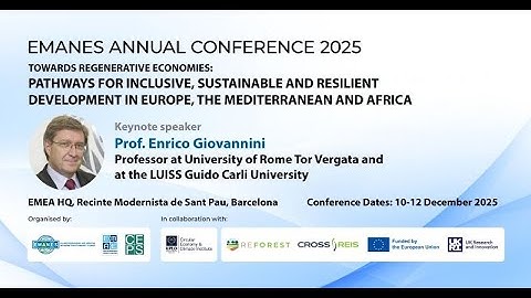 EMANES Annual Conference 2025 - Keynote Speech by Prof. Enrico Giovannini
