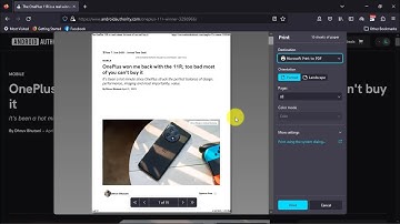 How To Save a Webpage As PDF (Chrome, Opera, Firefox)