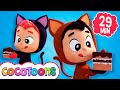 Tres pequeños gatitos y más música para bebés - Canciones infantiles de Lea y Pop | Cocotoons