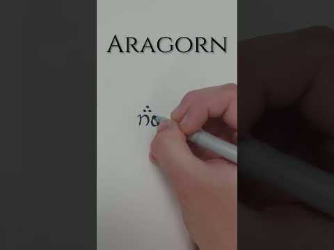 Aragorn in Tengwar #calligraphy