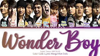 Super Junior (슈퍼 주니어) Wonder Boy Color Code Lyrics Hangul Rom INDO TRANS