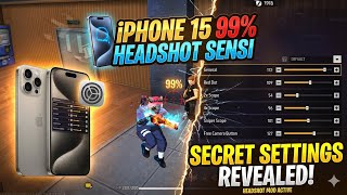 iPhone 15 99% HEADSHOT Sensi Settings! ⚡