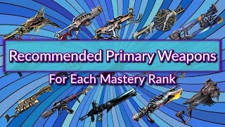 Warframe | Recommended Primary Weapons for Each Mastery Rank, Updated 2022 Version