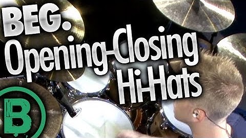 Opening-Closing Hi-Hats - Beginner Drum Lessons