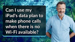 Can I use my iPad's data plan to make phone calls when there is no Wi-Fi available?