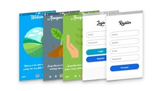 Login and Registration Screen With Intro Slider in Flutter || Amazevalley
