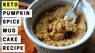 Easy keto mug cake recipes don't get better than this! today's low
carb pumpkin spice is made in the microwave with coconut flour, almond
and a f...