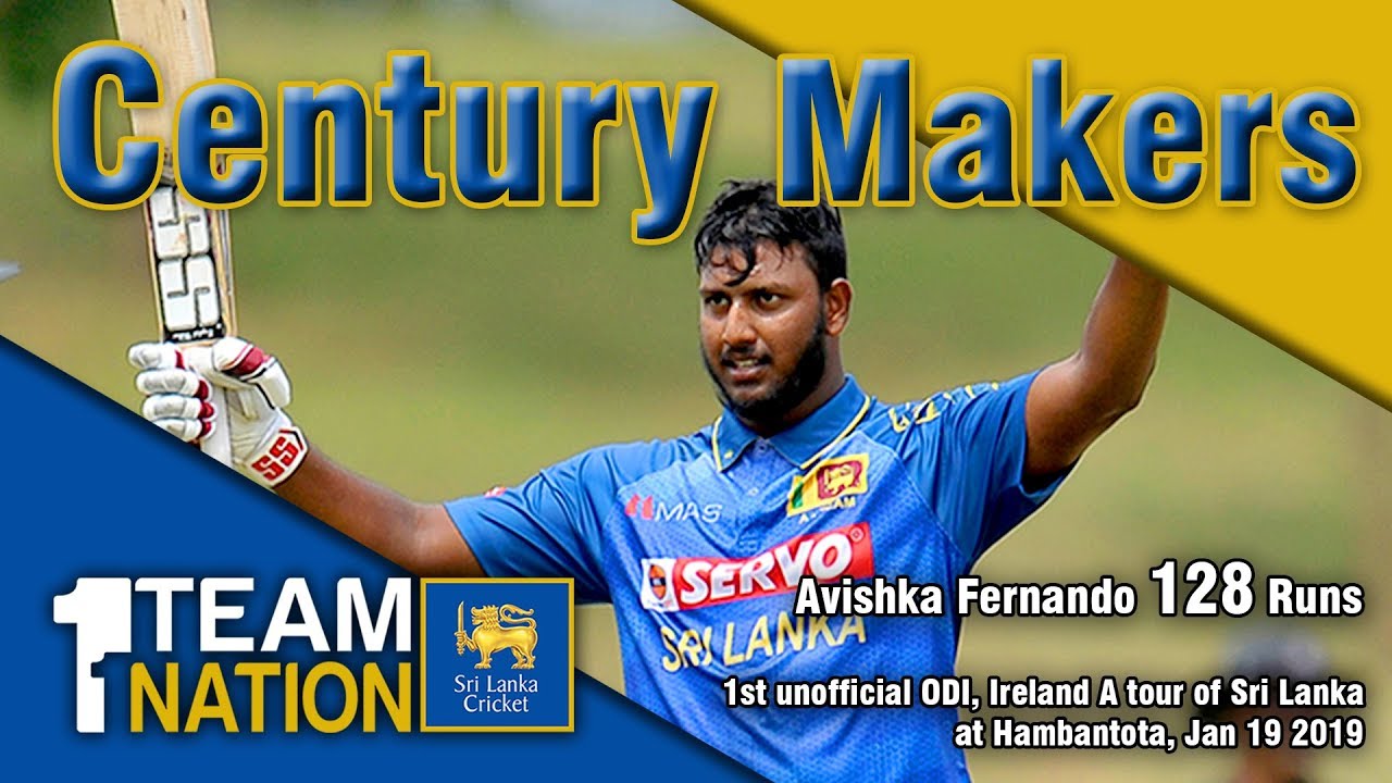 sri lanka cricket coach Century Makers: Avishka Fernando's 128 vs Ireland A in Hambantota