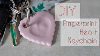 DIY | Fingerprint Heart Keychain