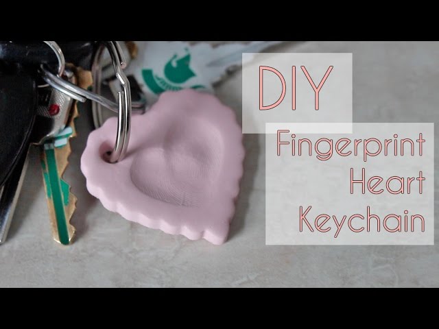 DIY | Fingerprint Heart Keychain - YouTube