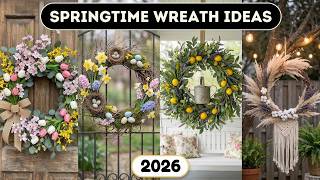 Charming! 🌷 Springtime Wreath Ideas 2026 with DIY Floral Front Door Wreath Decor & Easy Style screenshot 2