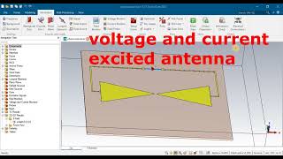 voltage and current excited antenna using cst