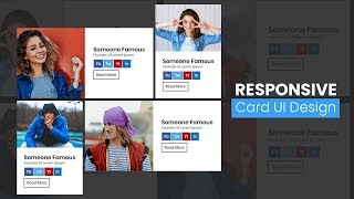 Responsive User Card UI Design | Our Team Section Using Html CSS