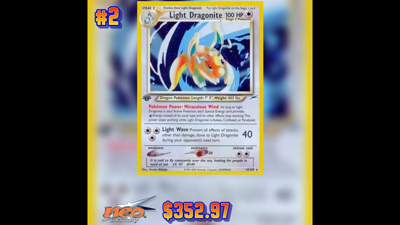 Pokémon Top 5 Dragonite Cards