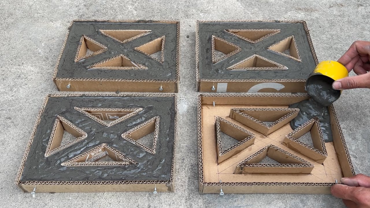 Amazing invention cement art // The secret to making unique and creative cement flower pots
