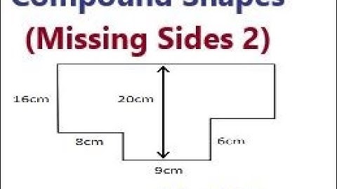 How to Find the Missing Sides of a Compound Shape | Composite Shapes |Geometry | Example 2