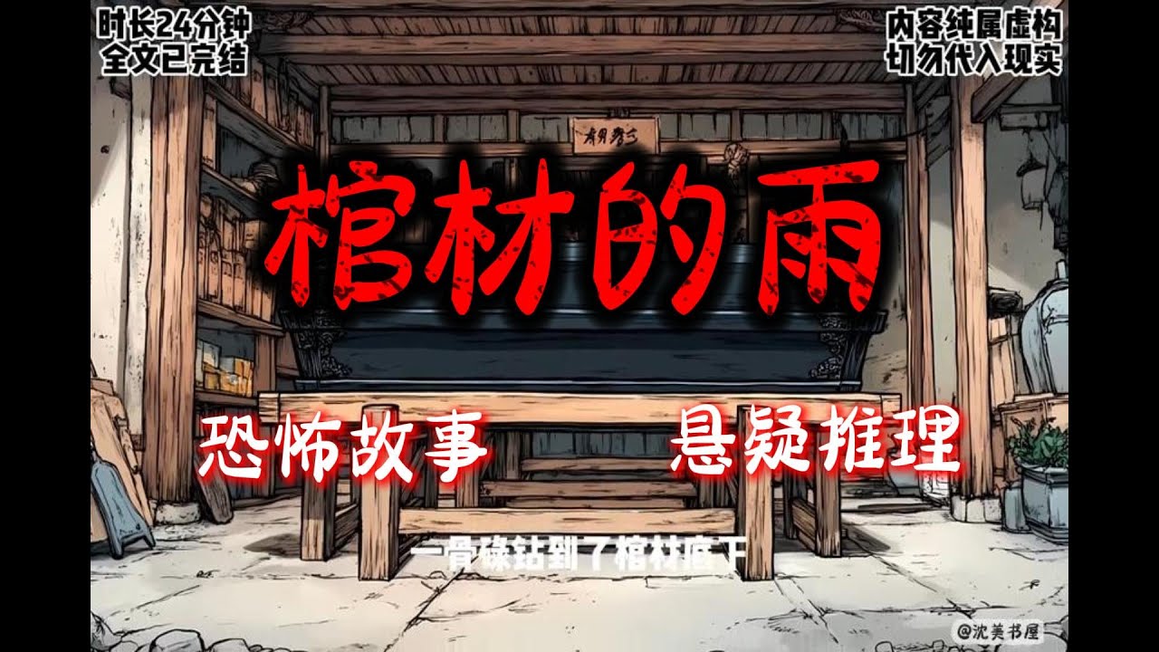 《棺材的雨》完结文23分钟悬疑故事 #沈美书屋#悬疑#悬疑推理#恐怖故事#一口气看完系列#漫画解说