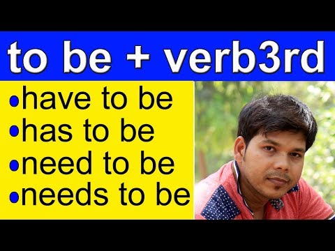 to be + v3 in ENGLISH GRAMMAR