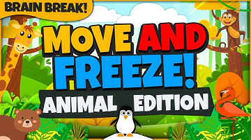 Move and Freeze - Animal Edition! | Brain Break | Freeze Dance Games For Kids | GoNoodle Inspired