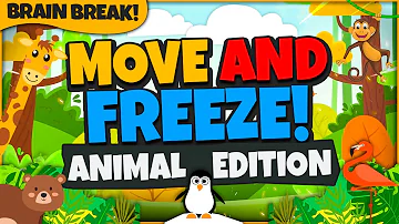 Move and Freeze - Animal Edition! | Brain Break | Freeze Dance Games For Kids | GoNoodle Inspired