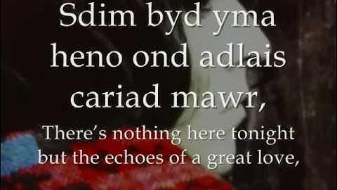Môr o Gariad - Sara Meredydd (geiriau / lyrics)
