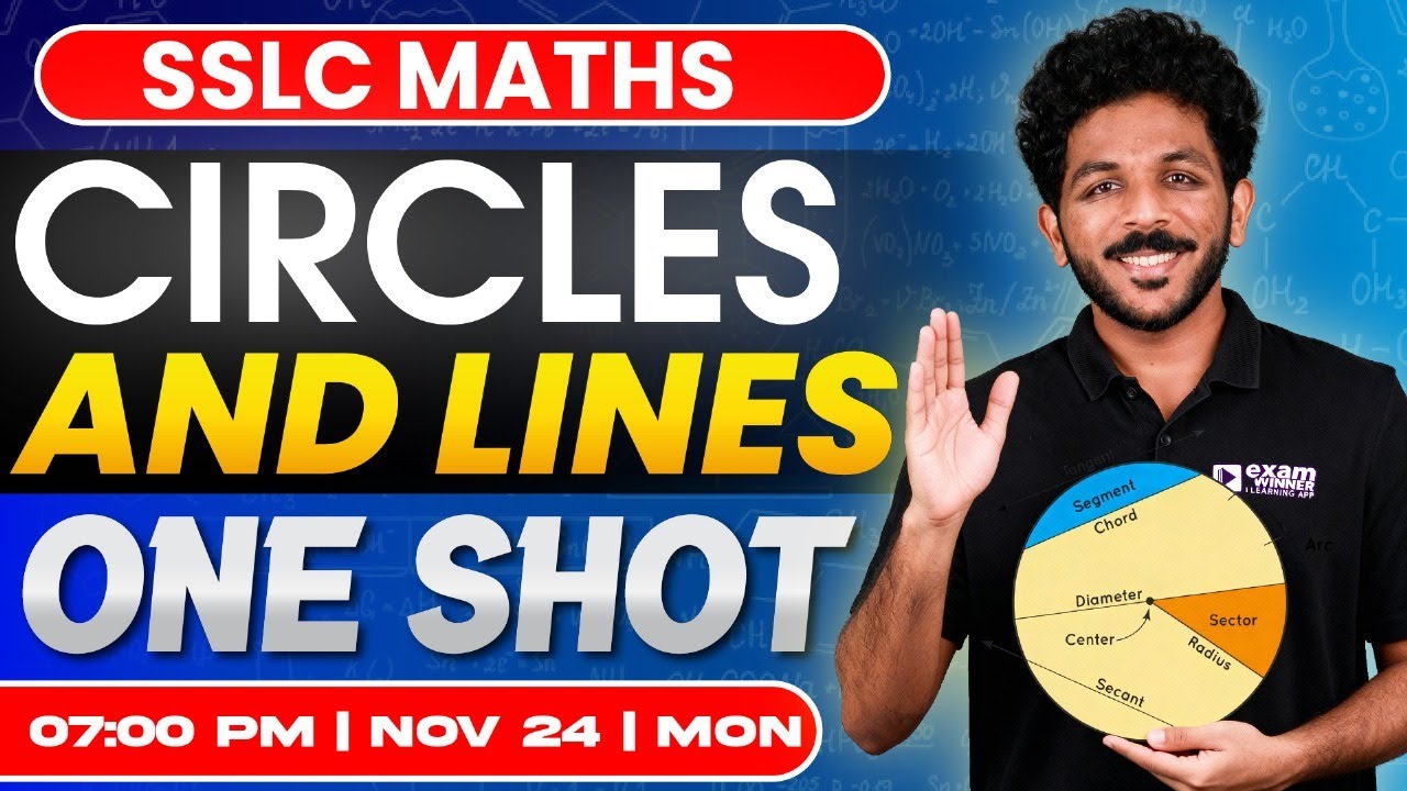 SSLC Maths | Circles & Lines / വൃത്തങ്ങളും വരകളും | Oneshot | Exam Winner