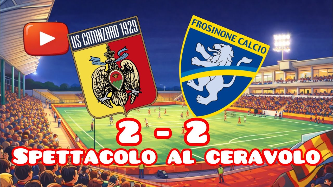 Catanzaro-Frosinone 2-2 post partita GRAZIE Ci siamo DIVERTITI