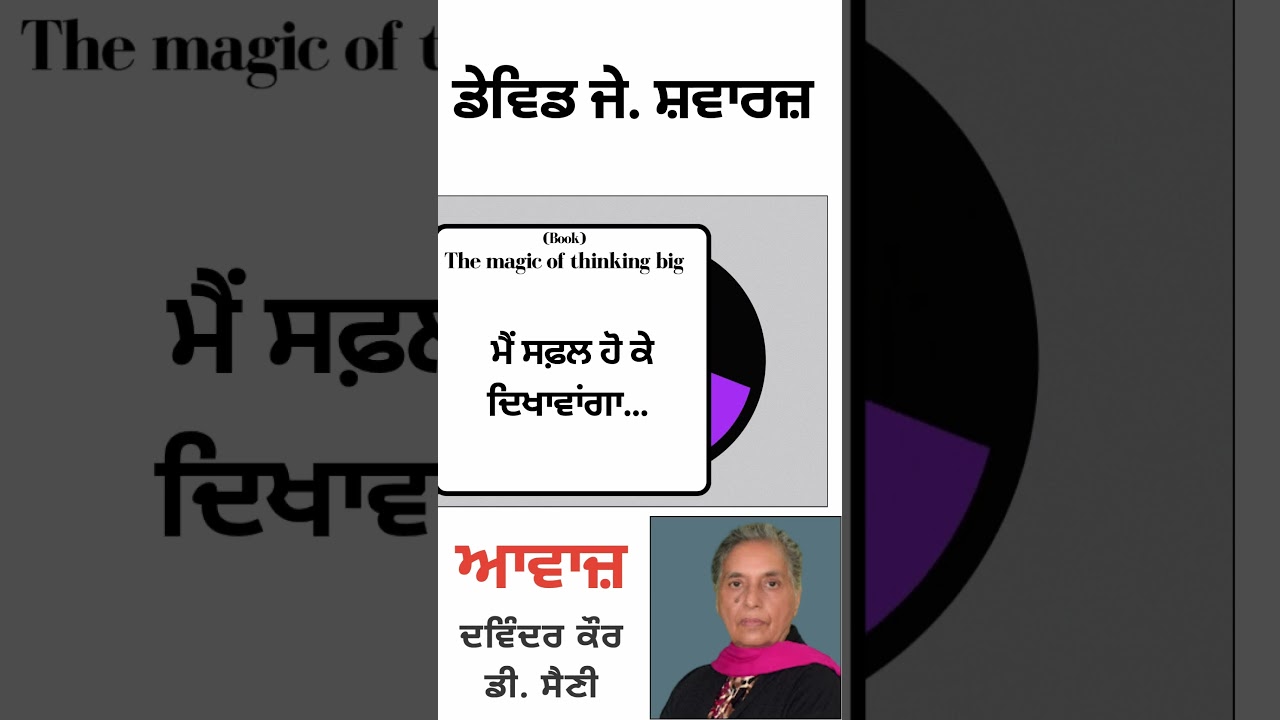 ⁣ਮੈਂ ਸਫ਼ਲ ਹੋ ਕੇ ਦਿਖਾਵਾਂਗਾ...  | By :  ਡੇਵਿਡ ਜੇ.  ਸ਼ਵਾਰਜ਼