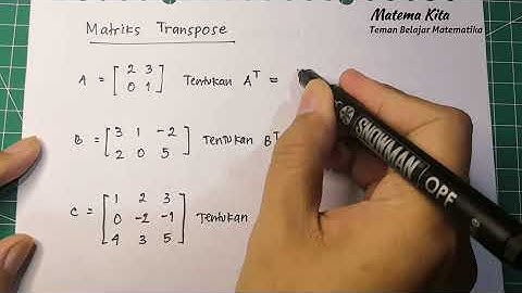Matriks Transpose | Matematika SMA