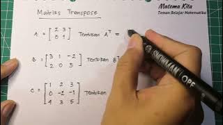 Transpose Matrix | High School Mathematics