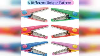 Overview: Mr. Pen- Craft Scissors Decorative Edge, 6 Pack, Bright Zig Zag Scissors | for Craftin...
